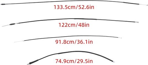 4 Pcs Throttle Speedometer Cable Set Compatible for Honda Trail 90 CT90 K0 1966 1967 1968, 45450-053-000 Front Rear Brake Control Cable in Saudi Arabia