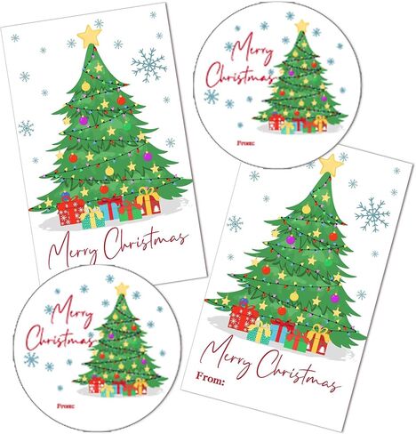 North Pole Christmas Gift Labels, Special Delivery Christmas Gift Stickers for Envelopes Goodie Bags Boxes, 20 Round and 20 Rectangular Labels, Wrapping Party Supplies and Favors-A18 in Saudi Arabia