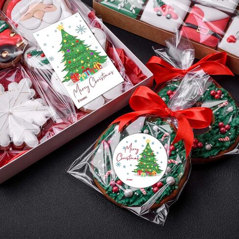 North Pole Christmas Gift Labels, Special Delivery Christmas Gift Stickers for Envelopes Goodie Bags Boxes, 20 Round and 20 Rectangular Labels, Wrapping Party Supplies and Favors-A18 in Saudi Arabia
