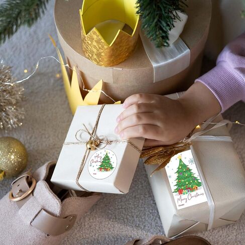 North Pole Christmas Gift Labels, Special Delivery Christmas Gift Stickers for Envelopes Goodie Bags Boxes, 20 Round and 20 Rectangular Labels, Wrapping Party Supplies and Favors-A18 in Saudi Arabia