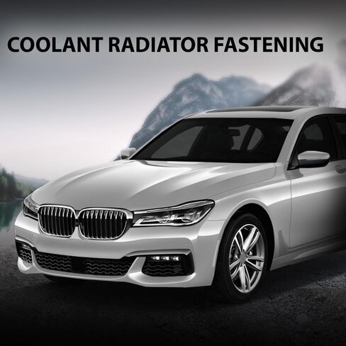 LQI Radiator Fastening Element Clip 2pcs Fit BMW 17118482944, 17118619382, Compatible Auto Fastener Clip Accessories in Saudi Arabia