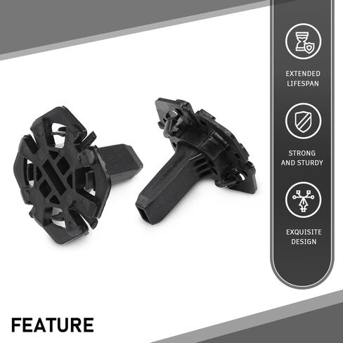 LQI Radiator Fastening Element Clip 2pcs Fit BMW 17118482944, 17118619382, Compatible Auto Fastener Clip Accessories in Saudi Arabia