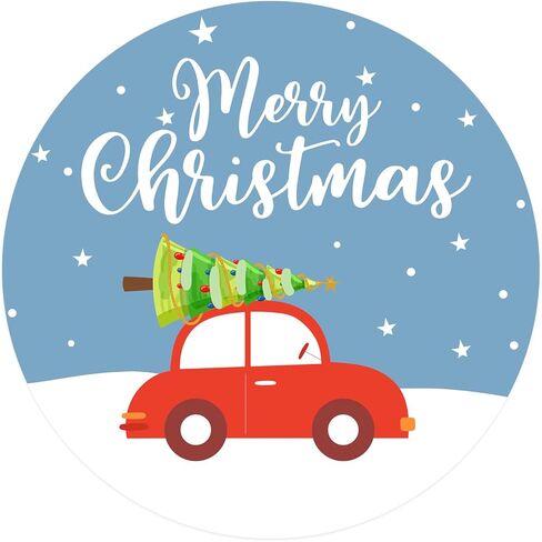 ملصقات Joycraft Merry Christmas - 120 قطعة من ملصقات هدايا العطلات، 2 في ملصقات هدايا اسم عيد الميلاد باللونين الأحمر والأبيض المستدير، احصل على ملصقات عيد الميلاد الصغيرة المرحة للحقائب، وختم المغلف، والحرف اليدوية اليدوية in Saudi Arabia