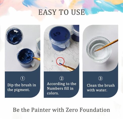 Natuyalo Paint by Numbers Kit for Adults, Cactus Adult Paint by Number Kits on Canvas, Wilderness DIY Acrylic Painting Kit Arts Crafts for Adults, Simple Paint by Numbers for Wall Decor (16x20 Inch) in Kuwait