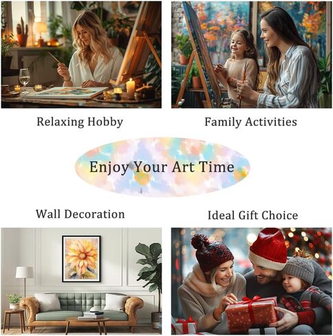 Natuyalo Paint by Numbers Kit for Adults, Cactus Adult Paint by Number Kits on Canvas, Wilderness DIY Acrylic Painting Kit Arts Crafts for Adults, Simple Paint by Numbers for Wall Decor (16x20 Inch) in Kuwait