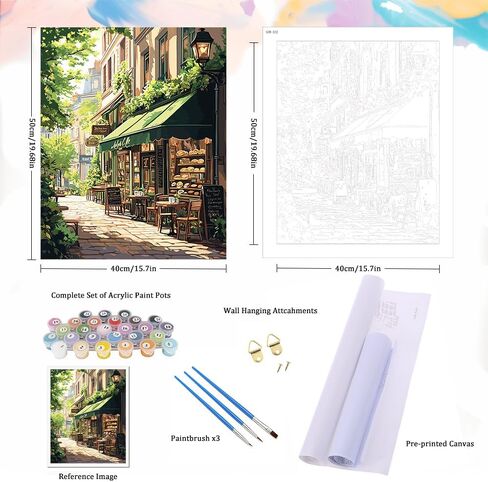 Natuyalo Paint by Numbers Kit for Adults, Cactus Adult Paint by Number Kits on Canvas, Wilderness DIY Acrylic Painting Kit Arts Crafts for Adults, Simple Paint by Numbers for Wall Decor (16x20 Inch) in Kuwait