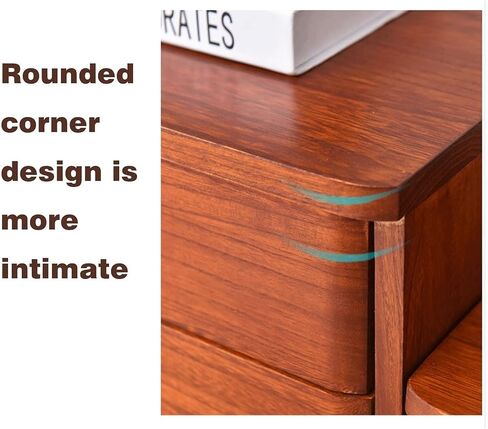 Desktop Organizer Storage Box - Solid Wood Storage Box, Flat File Cabinet, Wooden Desktop Drawer Cabinet, Desktop Storage Box with Lockable Drawers, 1/2/3/4 Floors Flat File Cabinet (A) in Kuwait