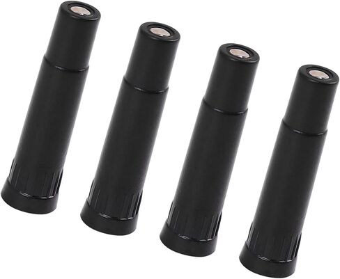 ACROPIX 4 Pcs Screw-on Valve Cap Stem Extension Wheel Tire Cap Extender Adapter for Auto Car Truck with Length 39mm Plastic Black Car Parts in Saudi Arabia