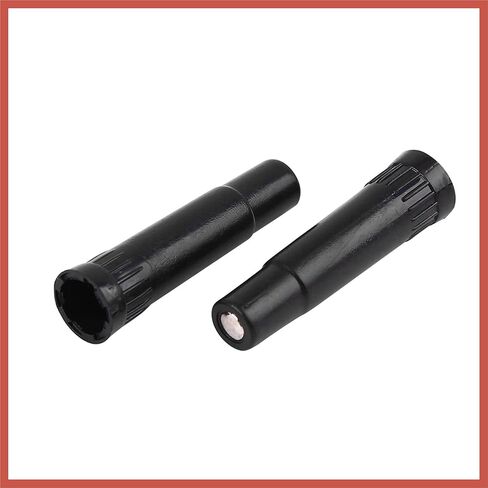 ACROPIX 4 Pcs Screw-on Valve Cap Stem Extension Wheel Tire Cap Extender Adapter for Auto Car Truck with Length 39mm Plastic Black Car Parts in Saudi Arabia
