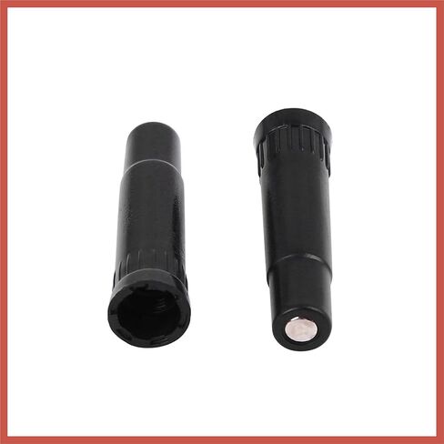ACROPIX 4 Pcs Screw-on Valve Cap Stem Extension Wheel Tire Cap Extender Adapter for Auto Car Truck with Length 39mm Plastic Black Car Parts in Saudi Arabia