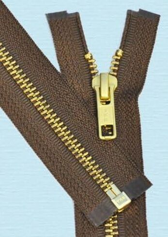 26" Medium Weight Jacket Zipper YKK #5 Brass ~ Separating ~ 568 Lite Brown (1 Zipper/Pack) in Saudi Arabia