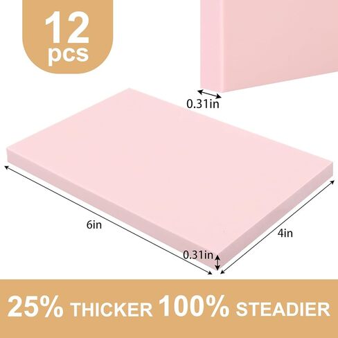 SGHUO 12pcs 4"x6" Pink Rubber Carving Blocks Linoleum Block Stamp Making Kit in Kuwait