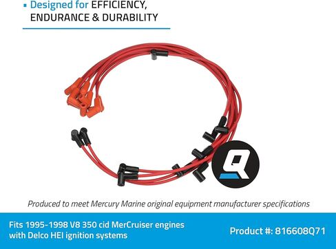 Quicksilver 816608Q71 Red Wire Spark Plug Wire Kit in Saudi Arabia