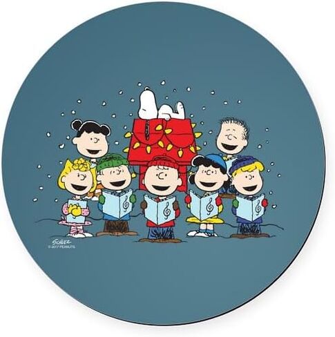 CafePress Peanuts Gang Christmas 5.5 بوصة شاشة عرض مغناطيسية مستديرة للسيارة in Kuwait