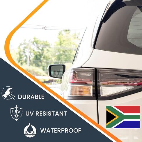 Magnet Me Up South Africa South African Flag Car Magnet Decal, 4x6 Inches, Heavy Duty Automotive Magnet for Car, Truck SUV in Saudi Arabia