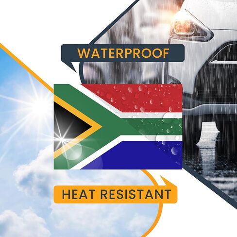 Magnet Me Up South Africa South African Flag Car Magnet Decal, 4x6 Inches, Heavy Duty Automotive Magnet for Car, Truck SUV in Saudi Arabia
