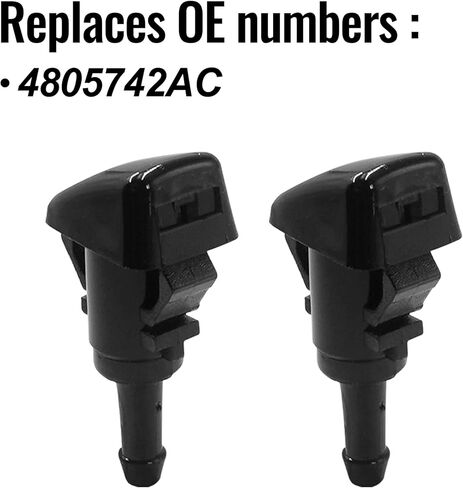 4805742AC الزجاج الأمامي غسالة الفوهات كيت ل دودج رام 1500 2500 3500 4500 5500 2009 2010 2011 2012 2013 2014 2015 2016 2017 2018 2019 2020 2021 2022 2023 2024 شاحنات تحل محل 4805742AC in Kuwait