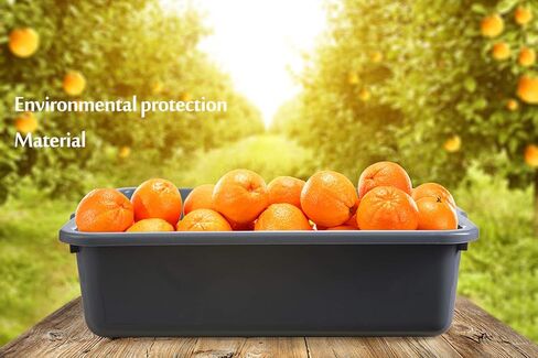 4 عبوات من أحواض الحافلات التجارية سعة 8 لتر، صندوق/حقيبة بلاستيكية بيضاء للحافلات، أوعية حوض غسيل الأطباق in Kuwait