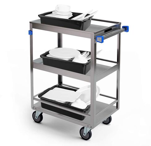 4-Pack Commercial Bus Tubs 8L, White Plastic Bus Box/Tote, Bus Wash Dish Basin Pans in Kuwait