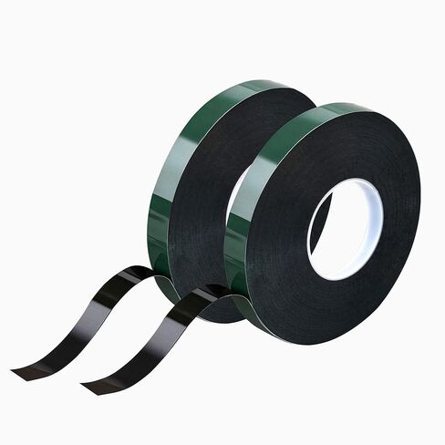 Double Sided Tape Heavy Duty(2 Rolls, Total 32.8 FT), Waterproof Strong Mounting Adhesive Foam Tape, High Temperature Resistant, Suitable for Automotive, LED Light Strips, Office DIY Home Decor. in Saudi Arabia