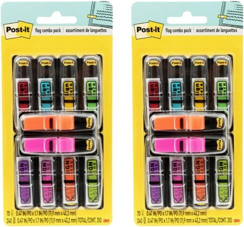 Post-it 684SHVA Message Flags Value-Pak, Sign Here, 240/PK, MI in Saudi Arabia