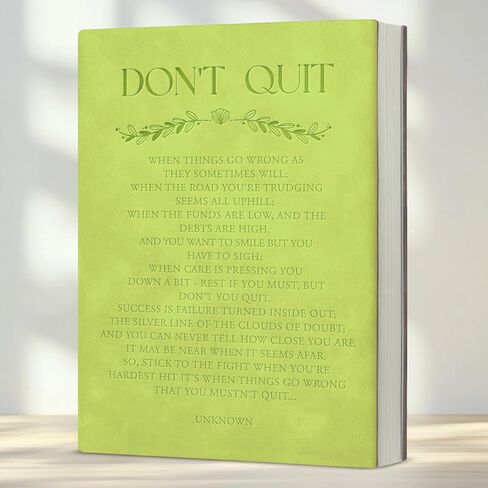 Inspirational Quote 160 Pages Journal Notebook - Motivational Gifts for Women, Men, Friends, Coworkers - Don't Quit Writing Notebook Gift in Saudi Arabia