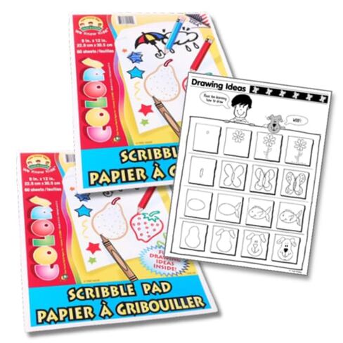 Tree House - 2 Pack - Kids Scribble Pad with Drawing Ideas – 12x9 Inches, 100 Pages Total – Fun Art Notebook for Creative Drawing, Coloring & Doodling in Saudi Arabia