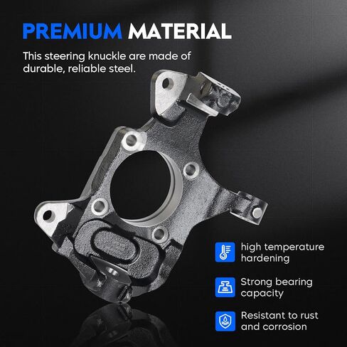 Front Left&Right Side Steering Knuckle Fit for Chevrolet Avalanche 2500, for Silverado 1500 2005-2006, for GMC Sierra 1500 2005-2006, for Sierra 2500 2001-2004, Replacement for 698-016, for 698-017 in Saudi Arabia
