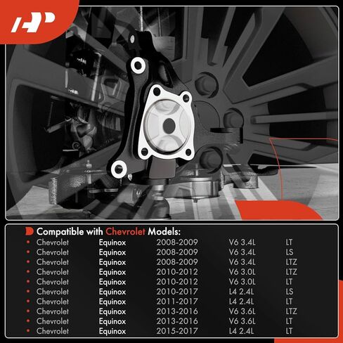 A-Premium 2 x Rear Suspension Steering Knuckles Compatible with Chevrolet Equinox 2008-2017 & GMC Terrain 2010-2017 & Pontiac Torrent 2009, Driver and Passenger Side in Saudi Arabia