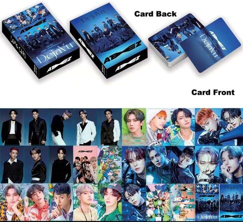HOMRAA 5 عبوات/150 قطعة من بطاقات Lomo Card Kpop Photocards بطاقات تهنئة مع بطاقات بريدية لـ Ateez in Saudi Arabia