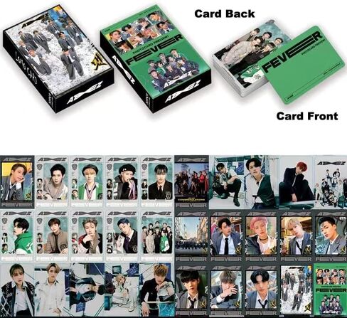HOMRAA 5 عبوات/150 قطعة من بطاقات Lomo Card Kpop Photocards بطاقات تهنئة مع بطاقات بريدية لـ Ateez in Saudi Arabia