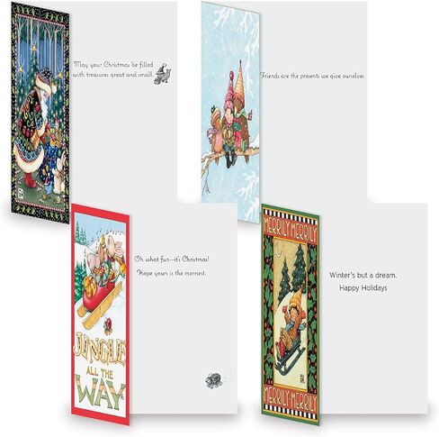Current Classic Christmas Card Assortments - Holiday Greeting Cards, Set of 32, Large 5" x 7", Sentiments Inside, Envelopes Included in Saudi Arabia