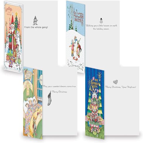 Current Classic Christmas Card Assortments - Holiday Greeting Cards, Set of 32, Large 5" x 7", Sentiments Inside, Envelopes Included in Saudi Arabia