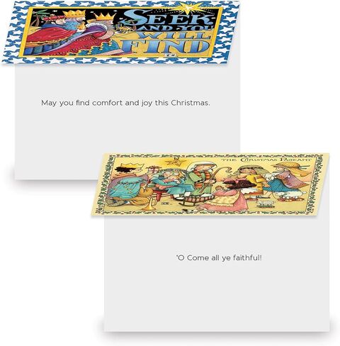 Current Classic Christmas Card Assortments - Holiday Greeting Cards, Set of 32, Large 5" x 7", Sentiments Inside, Envelopes Included in Saudi Arabia