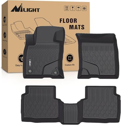 Nilight TPE Floor Mats for Ford Ranger SuperCrew Cab 2019 2020 2021 2022 2023 2024, All Weather Custom Fit Heavy Duty Floor Liners in Saudi Arabia
