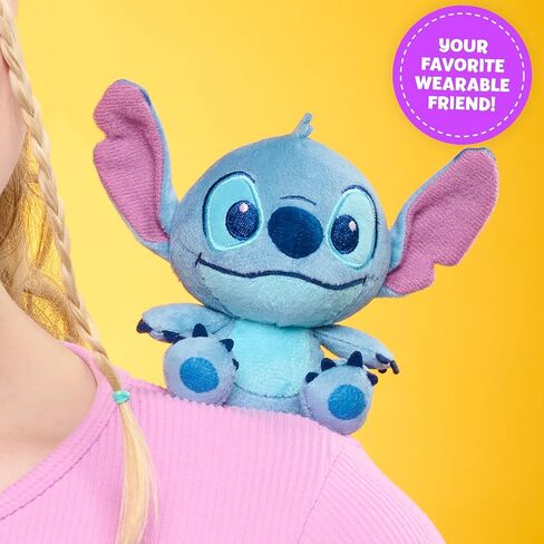 Disney Perch’d 4-inch Shoulder Plush Stitch Stuffed Animal, Wearable Plushie, Soft Toy for Fans, Girls, Boys, Kids, Ages 2 and Up by Just Play in Saudi Arabia