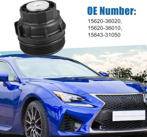 Car Engine Oil Filter Cover Oil Plug 15620-36020 with O Ring Washer Oil Filter Housing Cap Assembly Part for Toyota C-HR 2018-2019 in Saudi Arabia