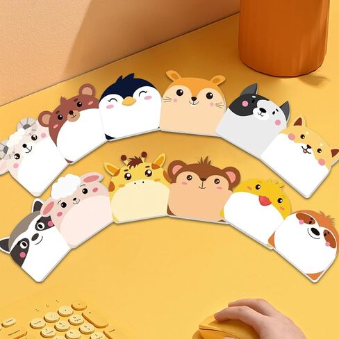 12 Sets Cute Cat Sticky Notes,Sticky Notes Set for Office, Home, School, Meeting, Supplies Creative Gifts(Style 1) in Saudi Arabia
