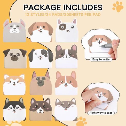 12 Sets Cute Cat Sticky Notes,Sticky Notes Set for Office, Home, School, Meeting, Supplies Creative Gifts(Style 1) in Saudi Arabia