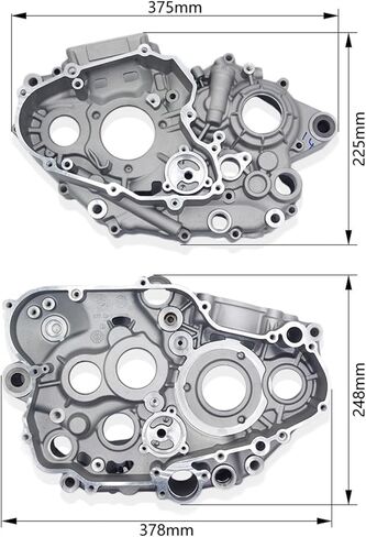 Crankcase,Crankcase Cover Fit for ZONGSHEN NC250 ZS177MM 250cc KAYO T6 K6 BSE Motorcycles Engine Cover Left Right Crankcase Crankshaft Parts(Left) in Saudi Arabia