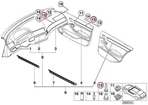 New Genuine BMW Pin 51458266808 / 51-45-8-266-808 OEM in Saudi Arabia