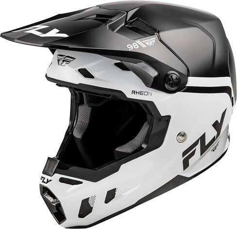 Fly Racing Adult Formula CC Objective Helmet, DOT/FMVSS 218 Approved (Black/White, X-Large) in Saudi Arabia