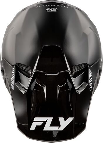 Fly Racing Adult Formula CC Objective Helmet, DOT/FMVSS 218 Approved (Black/White, X-Large) in Saudi Arabia