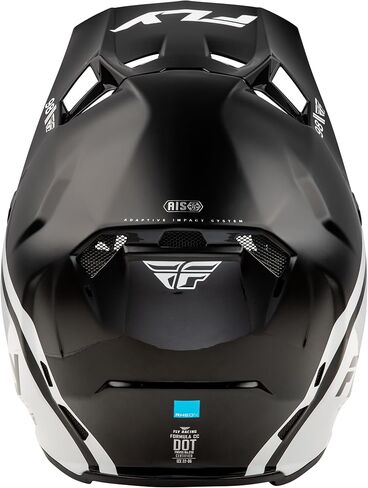 Fly Racing Adult Formula CC Objective Helmet, DOT/FMVSS 218 Approved (Black/White, X-Large) in Saudi Arabia