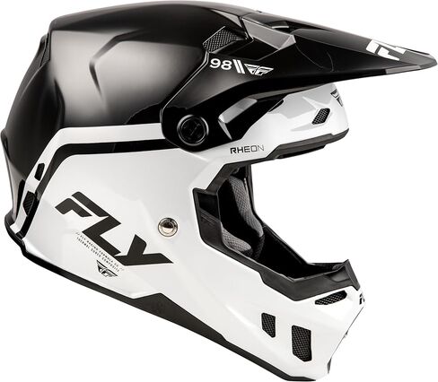 Fly Racing Adult Formula CC Objective Helmet, DOT/FMVSS 218 Approved (Black/White, X-Large) in Saudi Arabia