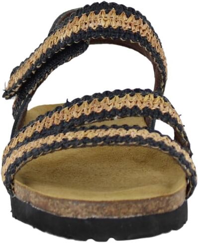 صندل رياضي Kayla نسائي من NAOT Footwear مصنوع من الجلد الأسود الناعم - مقاس 9-9.5 M US in Saudi Arabia