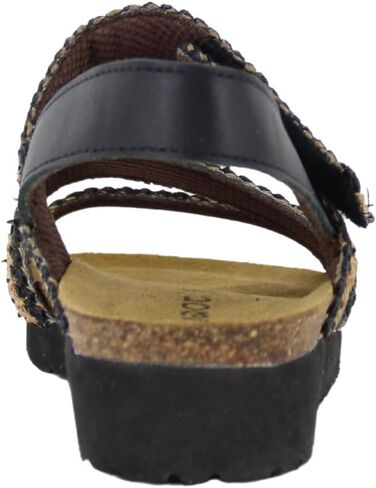 صندل رياضي Kayla نسائي من NAOT Footwear مصنوع من الجلد الأسود الناعم - مقاس 9-9.5 M US in Saudi Arabia