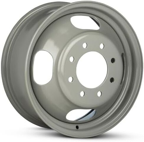 عجلة استبدال OEM جديدة لـ 2003-2024 جي إم سي سافانا 3500 مقاس 16 × 6.5 بوصة حافة فولاذية مطلية باللون الفضي تناسب LT215/85R16 in Saudi Arabia