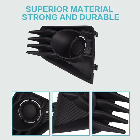 Fog Light Cover Trim Compatible with 2021-2024 Mitsubishi Mirage/Mirage G4 Edition/ES/LE Fog Light Bezel Front Fog Lamp Cover Left Side Black MI1039128 6400J656 MI1038128 6400J655 (Left) in Saudi Arabia