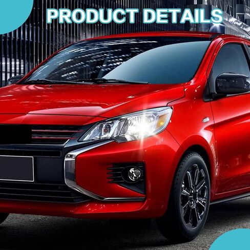 Fog Light Cover Trim Compatible with 2021-2024 Mitsubishi Mirage/Mirage G4 Edition/ES/LE Fog Light Bezel Front Fog Lamp Cover Left Side Black MI1039128 6400J656 MI1038128 6400J655 (Left) in Saudi Arabia